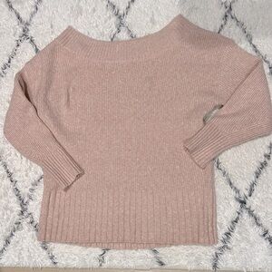 Pink off shoulder sweater